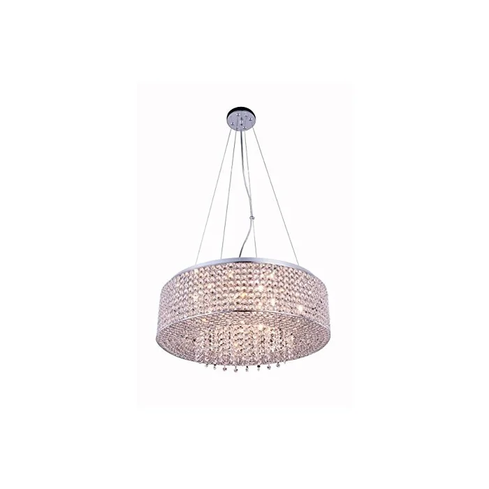 Elegant Lighting Value Amelie 10 light Chrome Pendant Clear Royal Cut Crystal