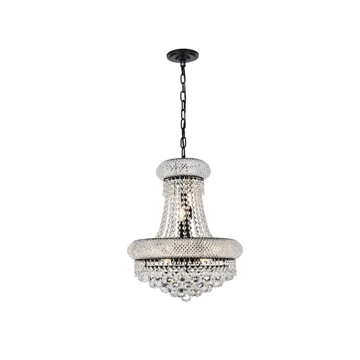 Elegant Lighting Value Primo 16 inch black pendant