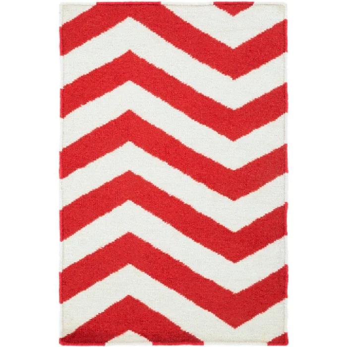 Emelle Modern Red/Beige Area Rug