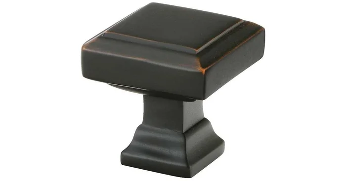 Emtek Geometric Square 1-5/8 Inch Square Cabinet Knob from the Geometric Collection