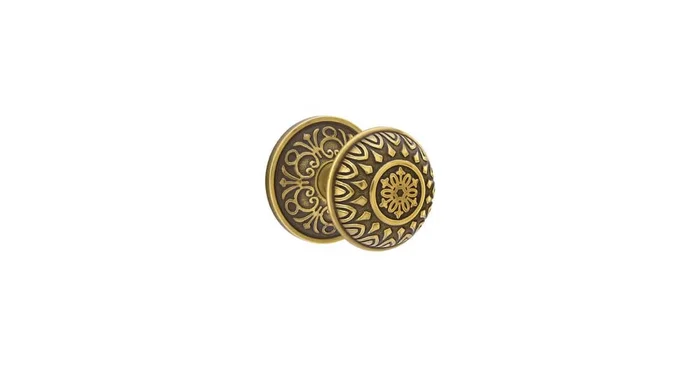 Emtek Lancaster Brass Privacy Knob Set