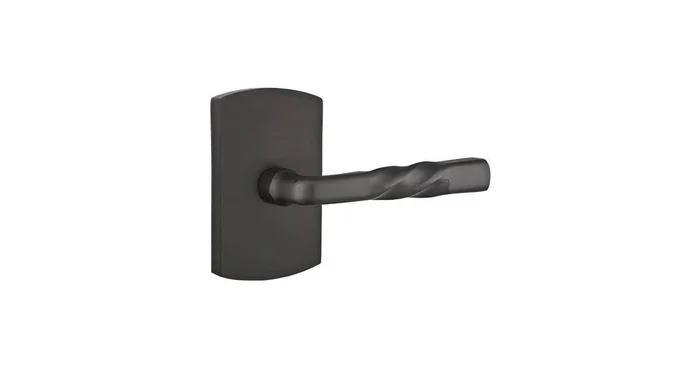 Emtek Montrose Sandcast Bronze Privacy Leverset