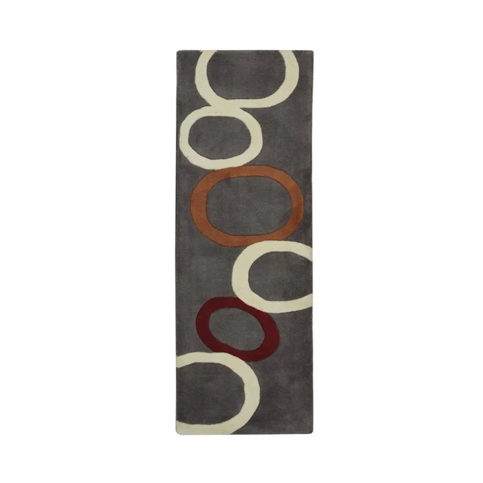 EORC GRAY Hand-Tufted Wool Transitional Modern Tufted Rug, 2′ x 6′
