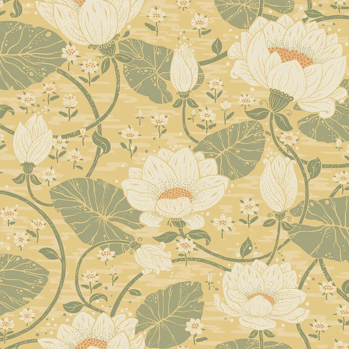 Eva Wallpaper – Soft Yellow