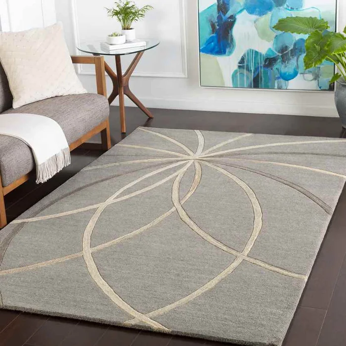 Falher Modern Medium Gray Area Rug