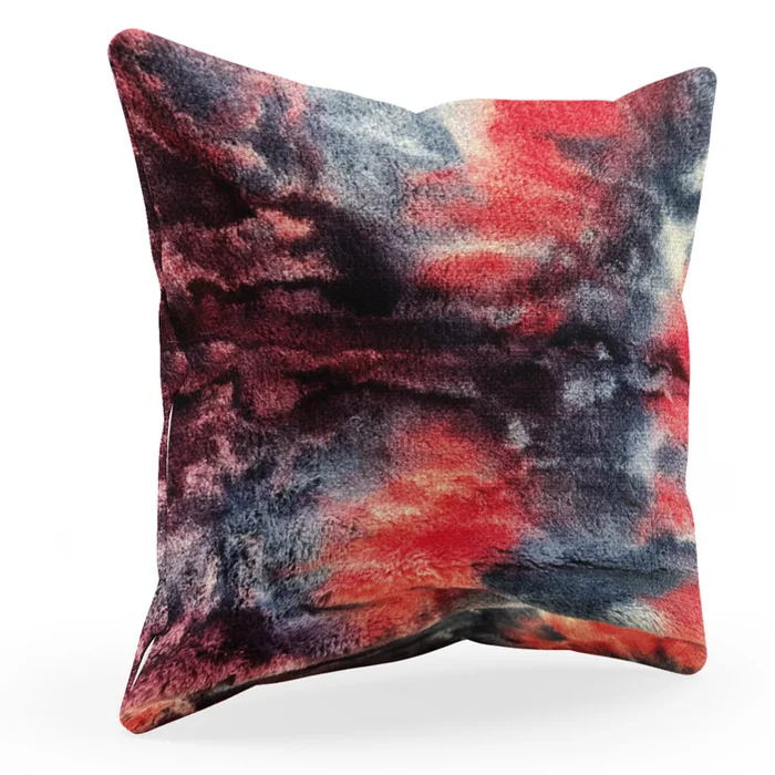 Faux Fur Luxury Throw Pillow Double Sided Handmade in USA Polyester