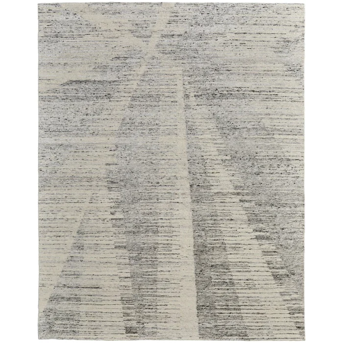 Feizy Brighton 69CHF Modern Abstract in Ivory/Gray