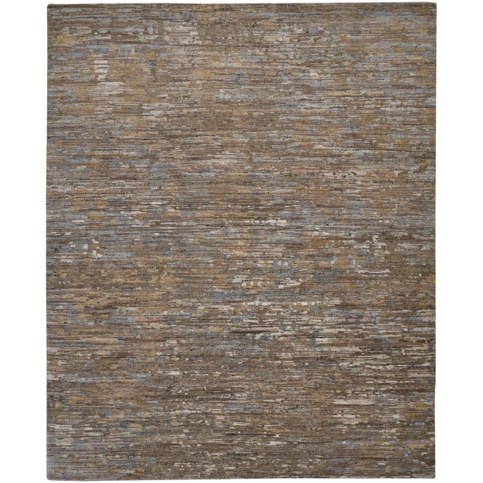 Feizy Conroe 6822F Modern Abstract in Brown/Gray