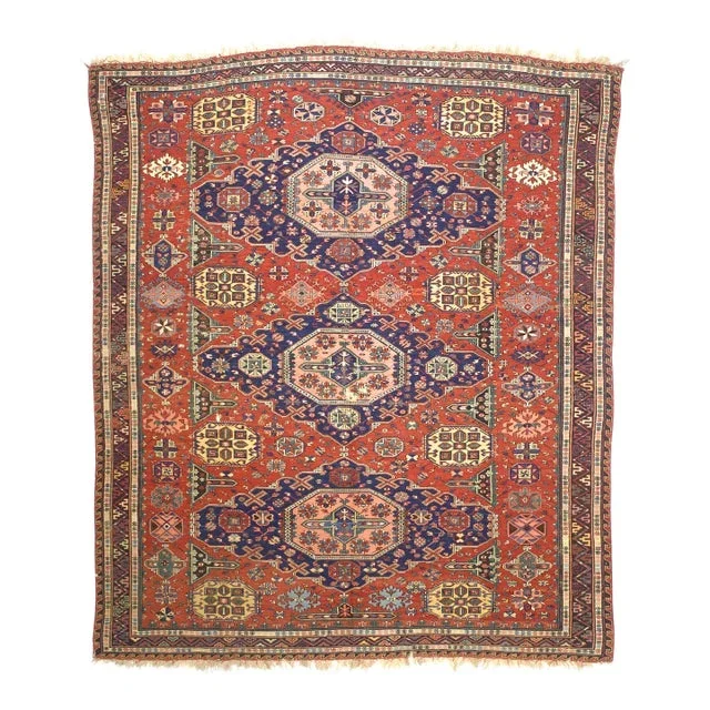 Fine Antique Sumak Rug 7’8” X 9’1”