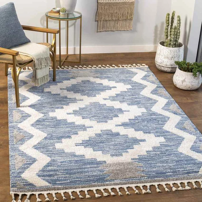 Fishers Global Dark Blue Area Rug
