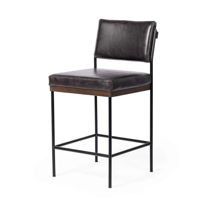 Four Hands – Benton Bar Stool – Sonoma Black – 109318-013
