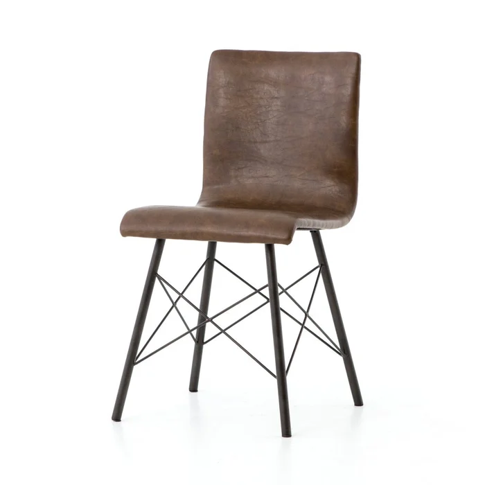 Four Hands – Diaw Dining Chair – Distressed Brown – CIRD-129A