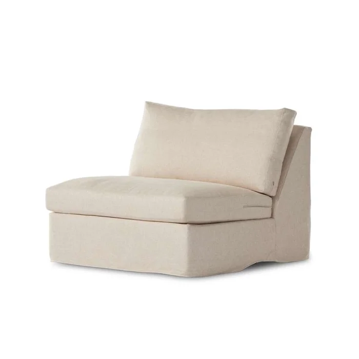 Four Hands – Helm – Delray Slipcover Armless Pc-Evr Otml – 237978-001