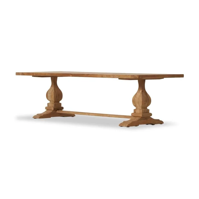 Four Hands – Providence – Novell Outdoor Dining Table-111in-Natural – 233615-002