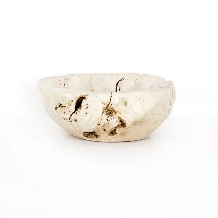 Four Hands – Reclaimed Wood Bowl – Ivory – UWES-189