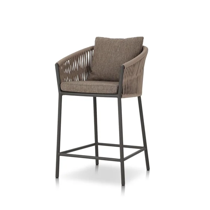 Four Hands – Solano – Porto Outdoor Counter Stool – Ellor Brown – 107039-006