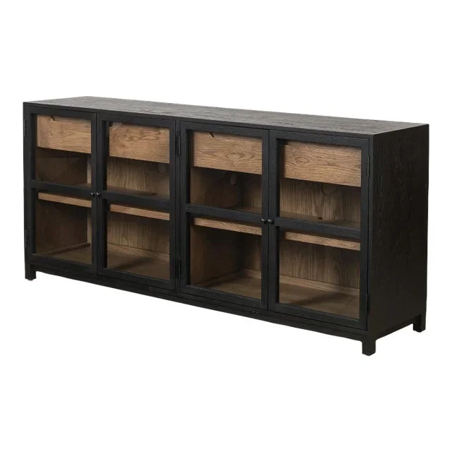 Four Hands Millie Large Sideboard, Matte Black