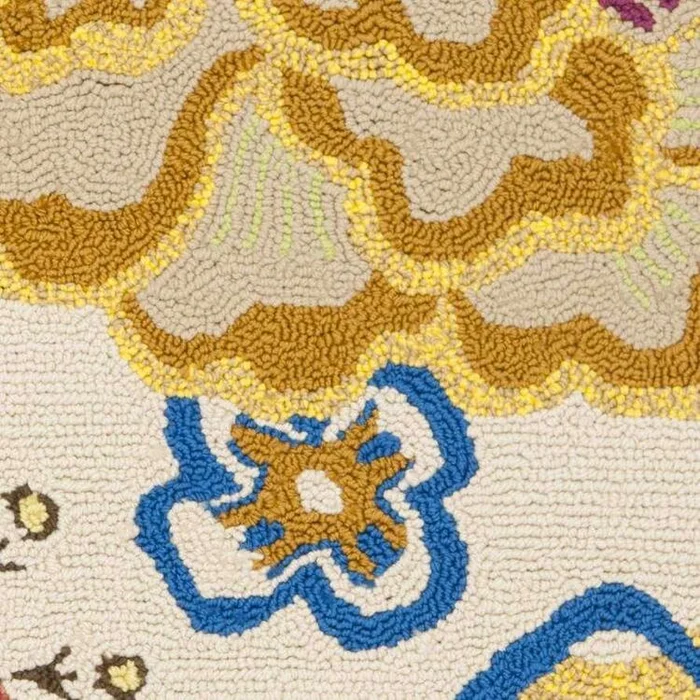 Four Seasons Ivory/Green Large Rectangle Rug