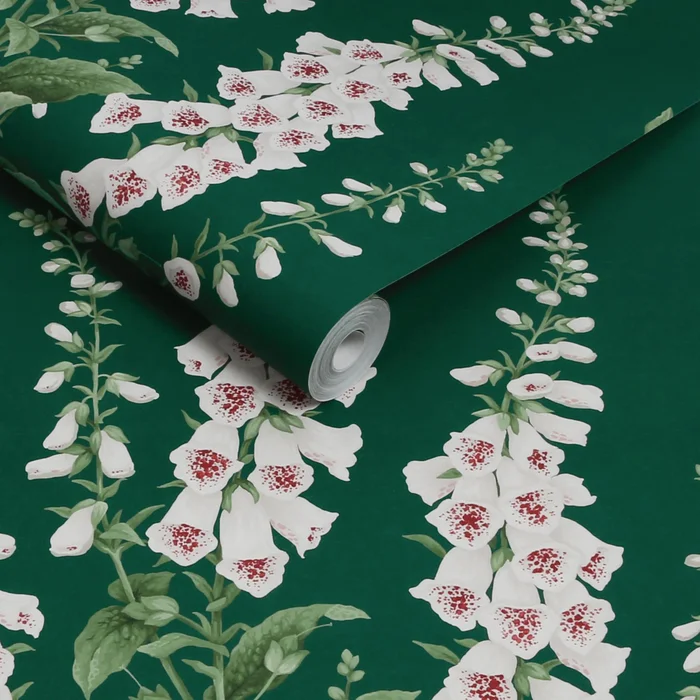 Foxglove Wallpaper – Emerald