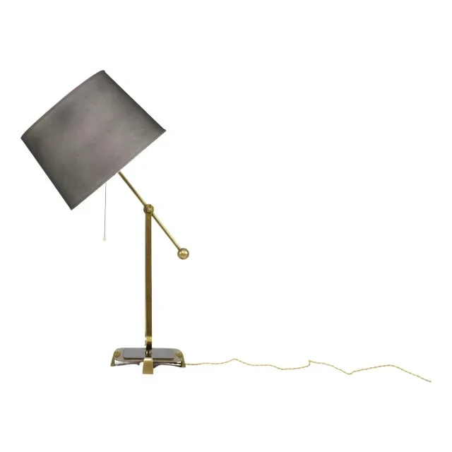 French Brass & Metal Table lamp, 1950s