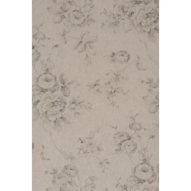 French Faded Rose Grey Fabric – Sample