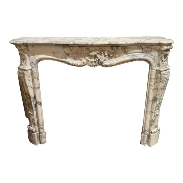 French Louis XV Marble Mantle