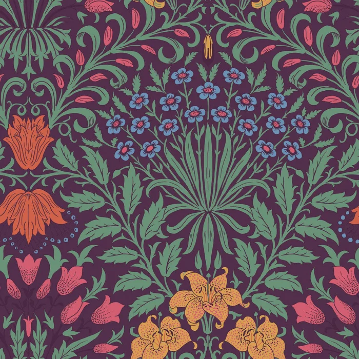Garden Wallpaper – Dewberry – William Morris