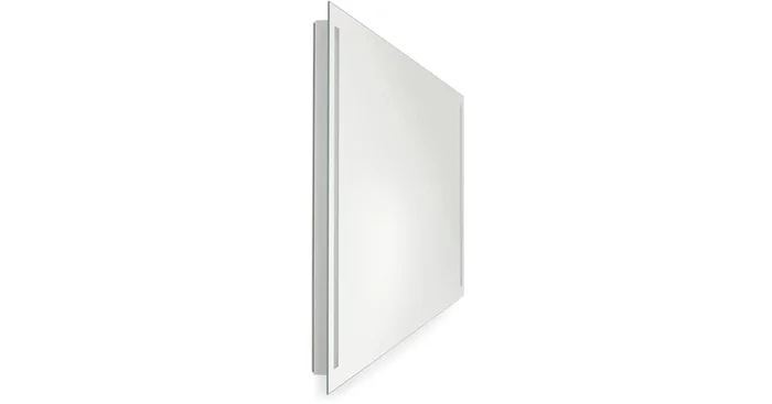 Generation Lighting Lustro 72″W x 36″H Rectangular Flat Frameless Wall Mounted Bathroom Mirror with Lighting