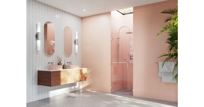 Glass Warehouse Umbra 78″ High x 34″ Wide Hinged Frameless Shower Door with Clear Glass