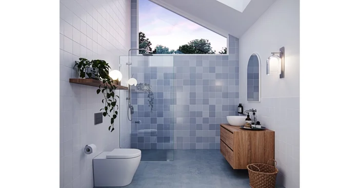 Glass Warehouse Vela 78″ High x 40″ Wide Shower Screen Frameless Shower Door with Clear Glass
