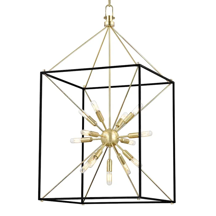 Glendale Chandelier – Aged Brass
