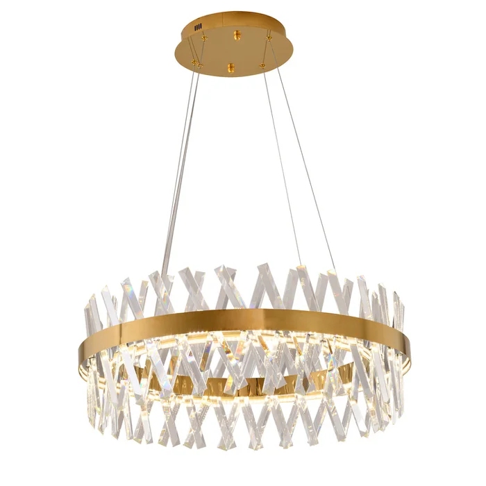 Gold Metal Dimmable LED Chandelier – Design Living