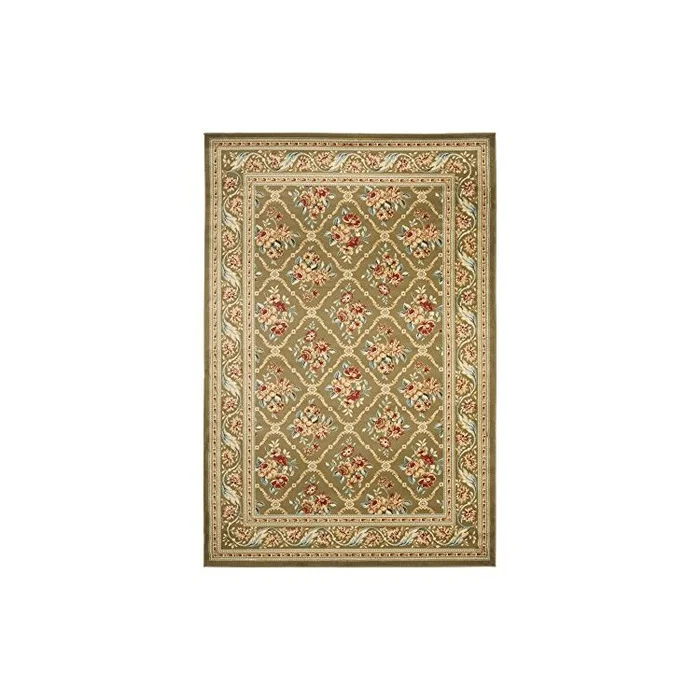 Green Traditional Polypropylene Rugs 12’x8’9