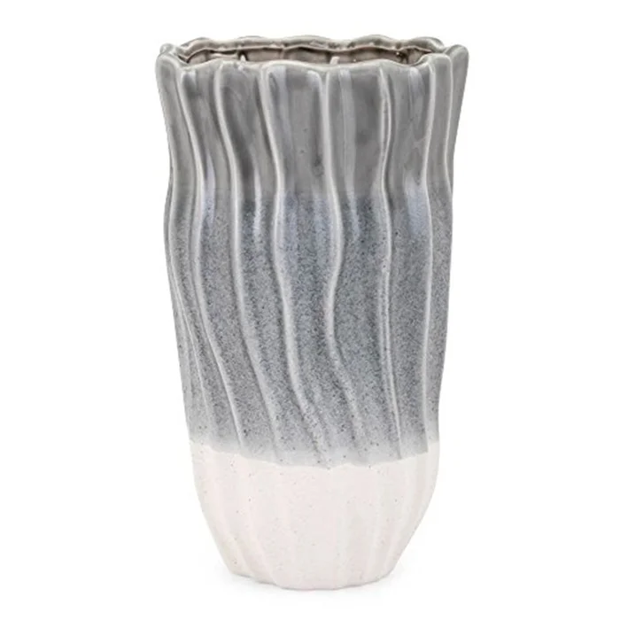 Green Vase Small Handcrafted Ceramic Wave Design – Imax