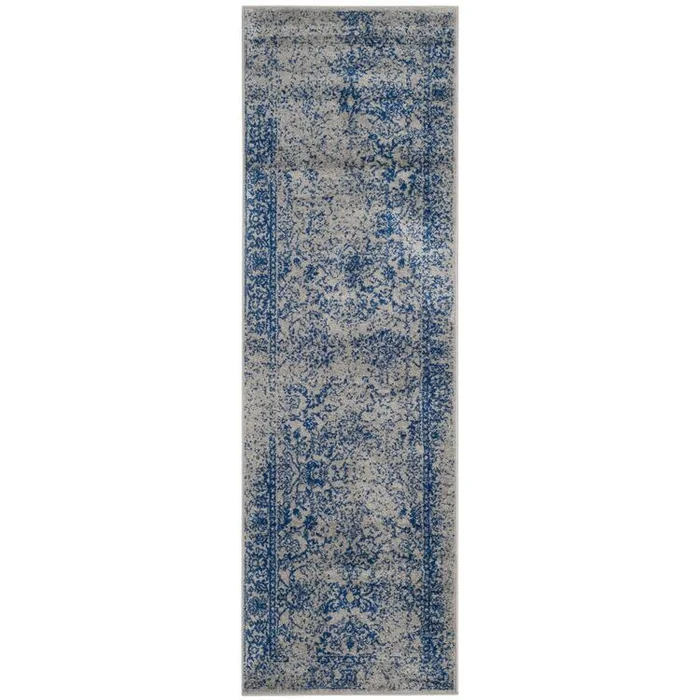 Grey/Black Small Rectangle Power Loomed Polypropylene Rug 3′ x 5′ – Safavieh