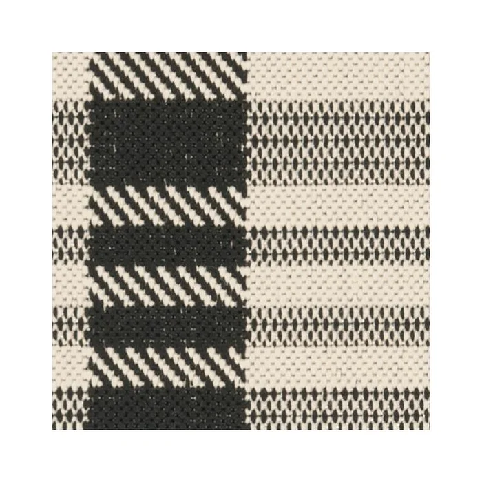Grey/Bone Square Polypropylene Area Rug, Powerloomed 6x7ft, No Backing – Safavieh