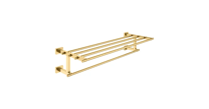 Grohe Essentials Cube 22″ Towel Rack with Integrated Towel Bar