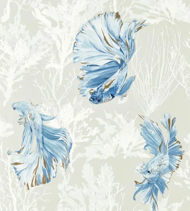 Halfmoon Wallpaper – Stillness/Indigo – HTEW112766 – Harlequin