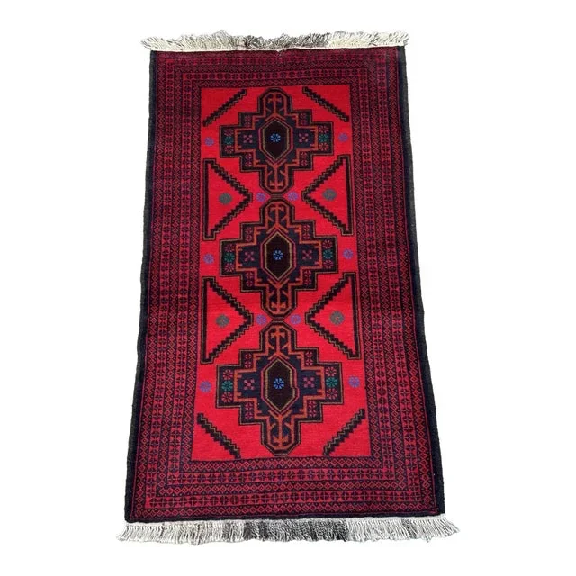 Hand Knotted Afghan Belouch 3×5 Rug