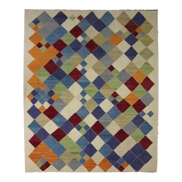 Hand Knotted Kilim 108″ X 13’0″