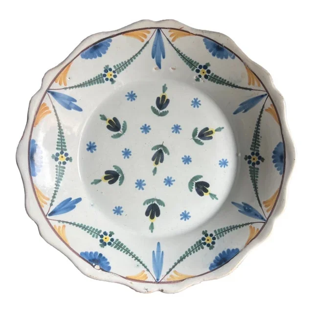 Hand Painted French Plate /Bowl , 19th Century