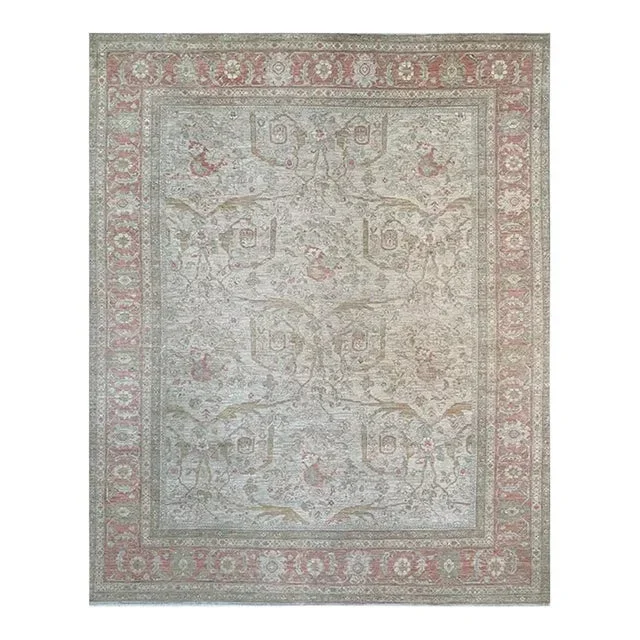 Handwoven Oushak Style Area Rug 7’10” X 9’10”