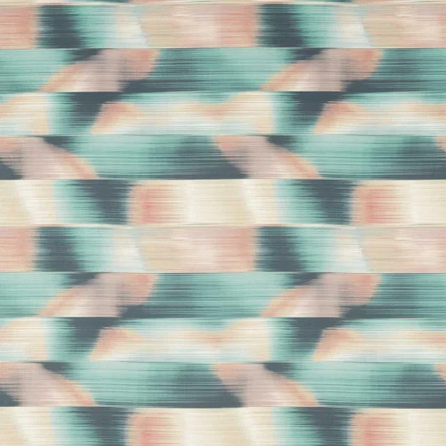 Harlequin Oscillation Fabric in Cascade/ Rose Quartz