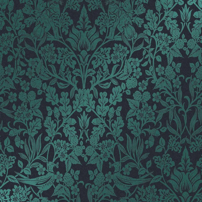 Hartley Damask Wallpaper – Teal