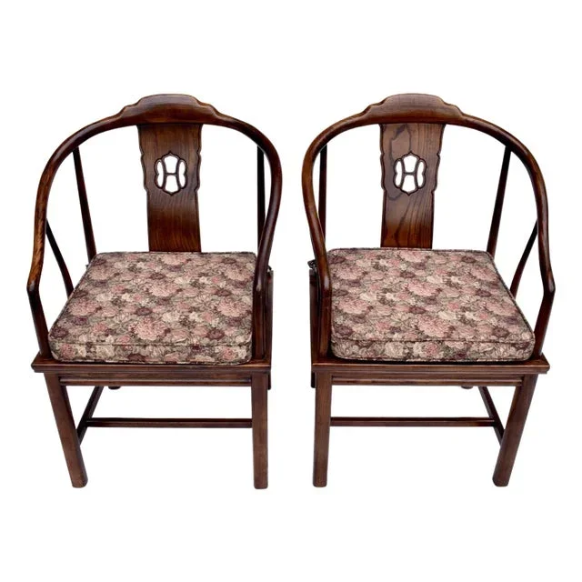 Henredon Furniture Caned Horseshoe Dining Chairs