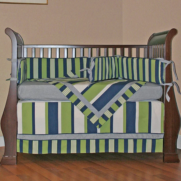 Hoohobbers Lacrosse 4 Piece Crib Bedding Set