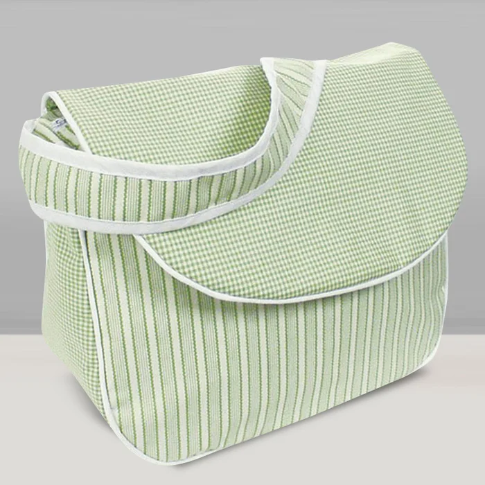 Hoohobbers Sherbert Celery Messenger Diaper Bag