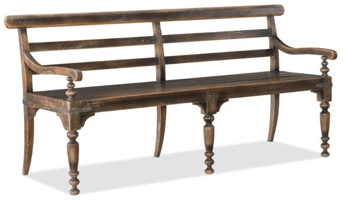 Hooker Furniture – Hill Country Helotes Dining Bench – 5960-75315-BRN
