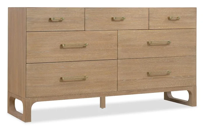 Hooker Furniture- Banyon Bay Seven Drawer Dresser in Light Wood – 6081-90002-82