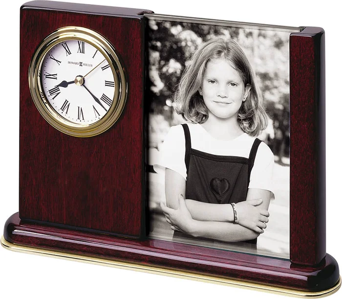Howard Miller – Portrait Caddy Rosewood Table Top Clock – 645498